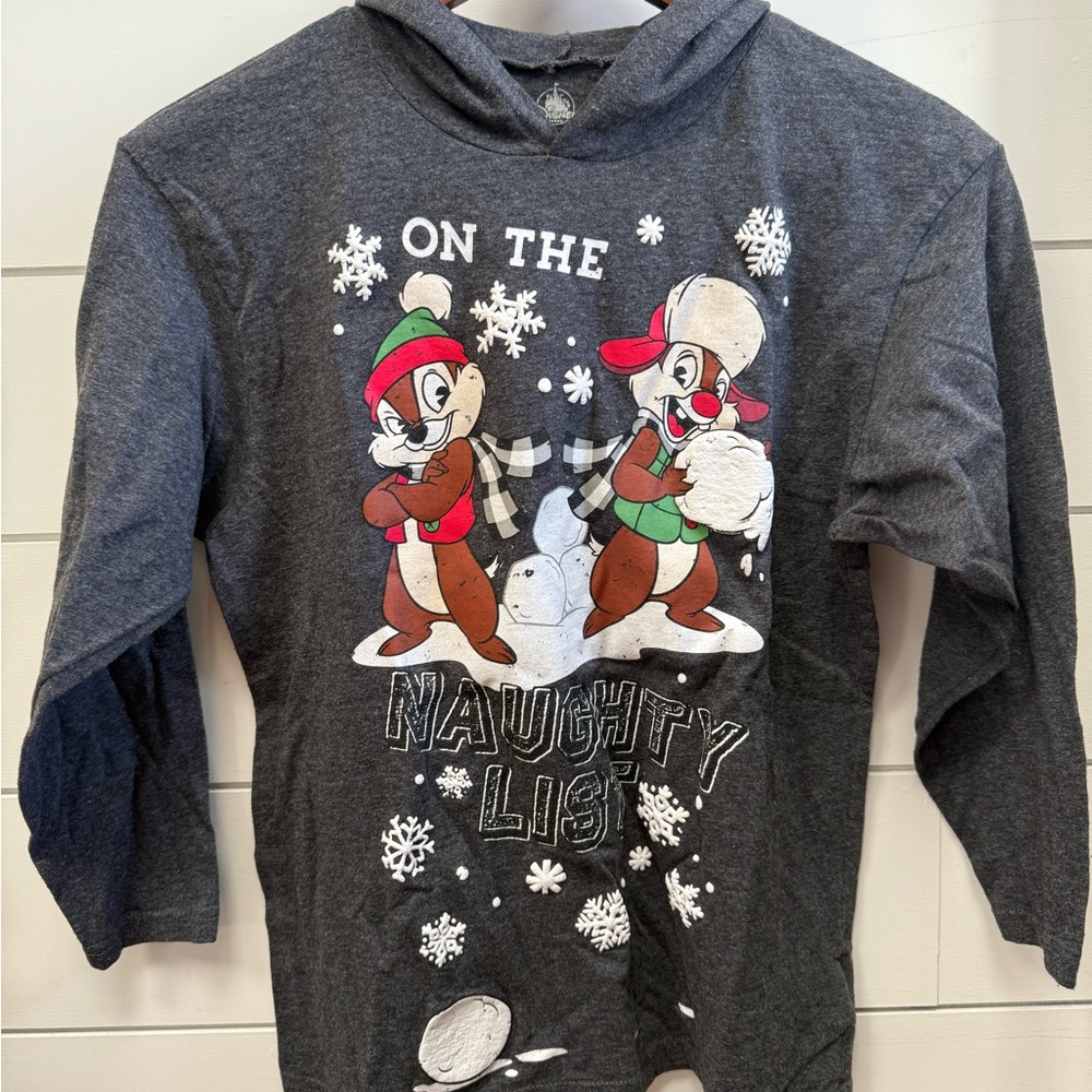 Gray Kids Hoodie with Cartoon Characters
